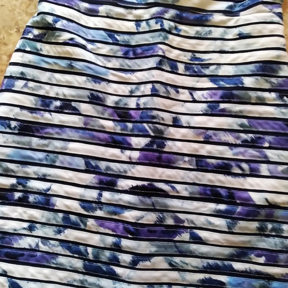 Cache Sleeveless Watercolor print Sheath Bandage dress, size 6 - Picture 3 of 7